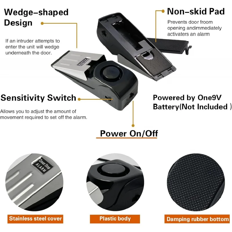 120db Wireless Door Stop Stopp - Door Stop Alarm 리뷰 및 가격