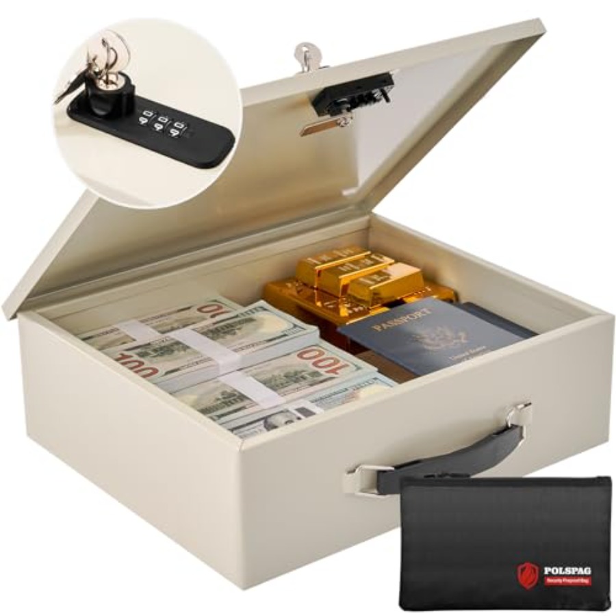 Fireproof Document Box with Ke - Fire Safe Document 리뷰 및 가격