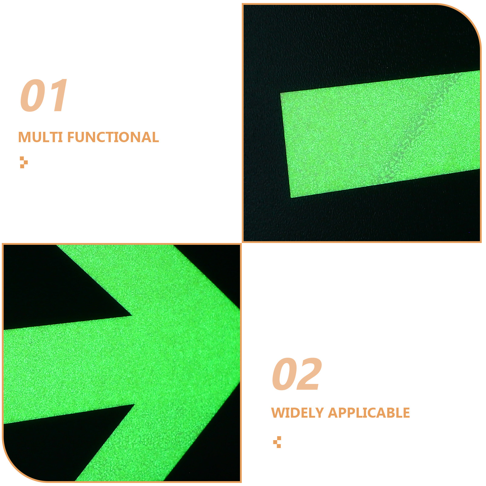8Pcs Glow in Dark Waterproof S - Emergency Exit Sign 리뷰 및 가격