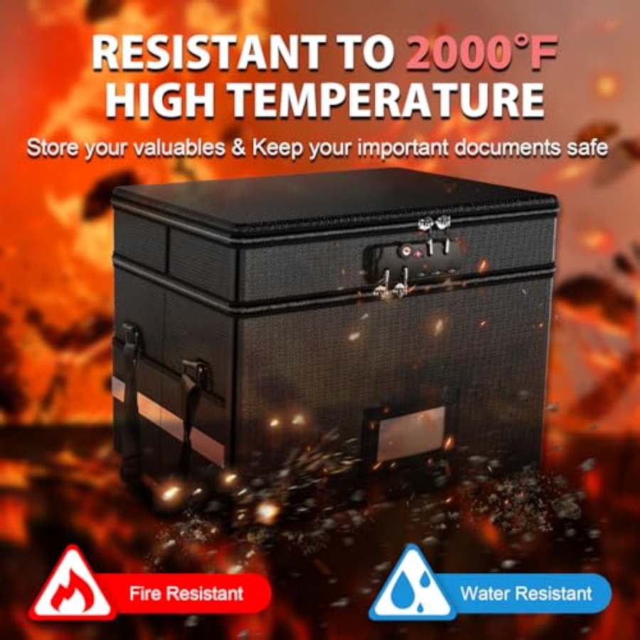 Fireproof Document Box with Lo - Fire Safe Document 리뷰 및 가격