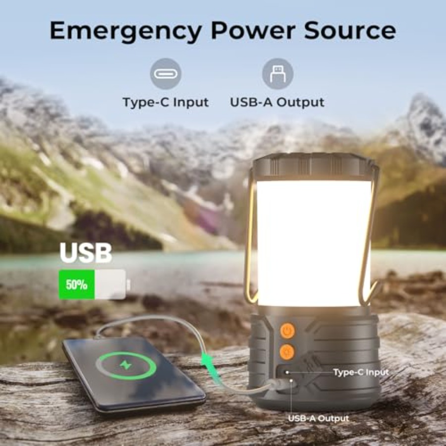 Camping Lantern, 5000mAh Recha - Power Outage Light 리뷰 및 가격