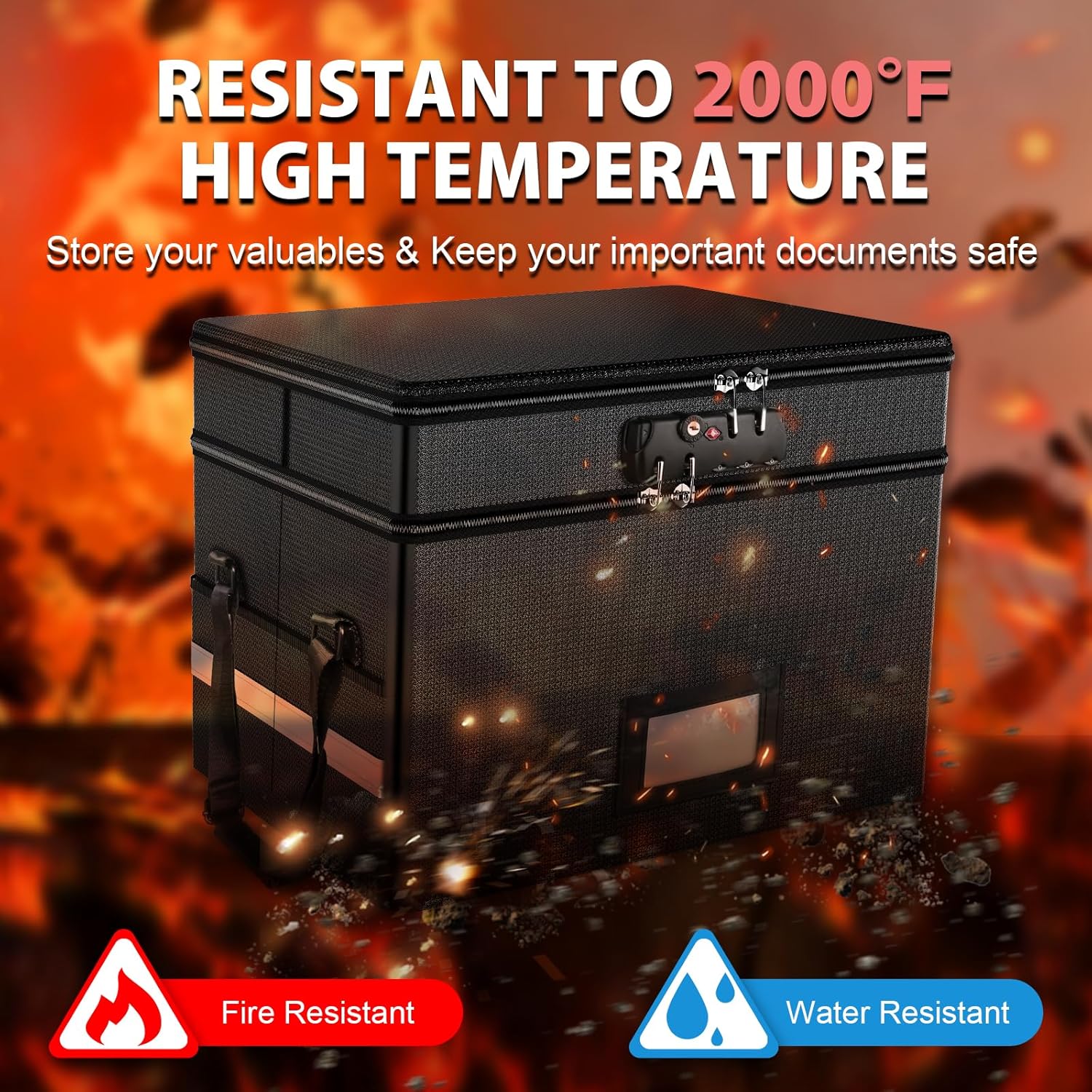Fireproof Document Box with Lo - Fire Safe Document 리뷰 및 가격