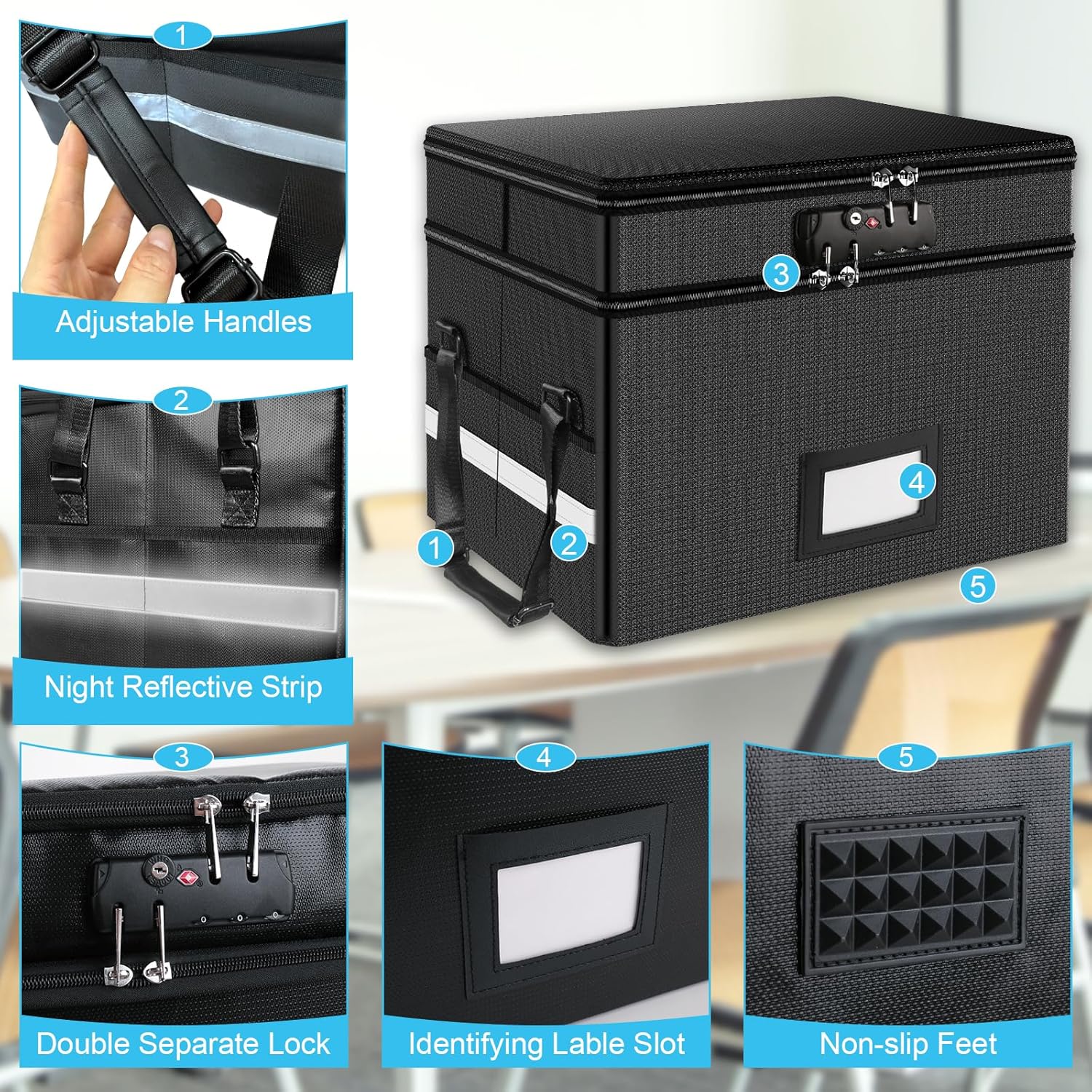 Fireproof Document Box with Lo - Fire Safe Document 리뷰 및 가격