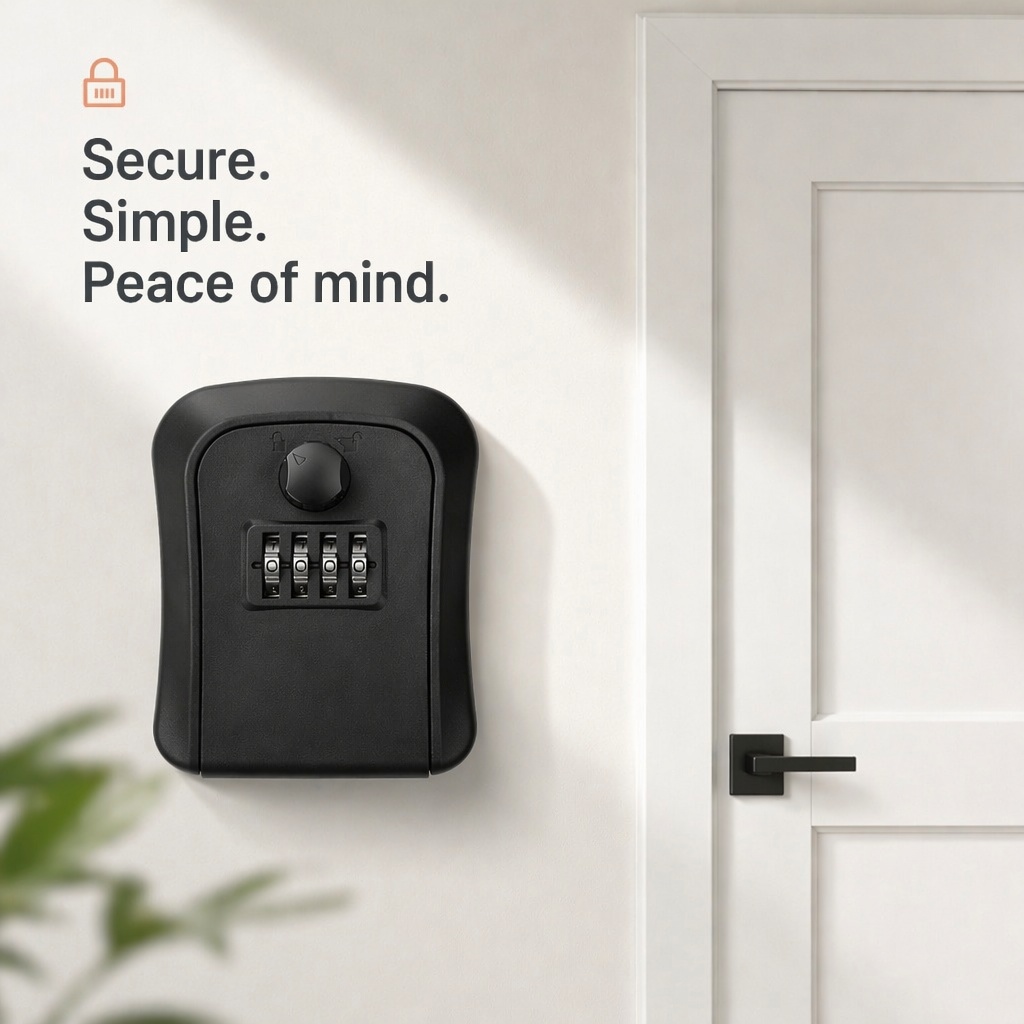 Key Lock Box Wall Mount Lockbo - Lockbox Key Secure 리뷰 및 가격