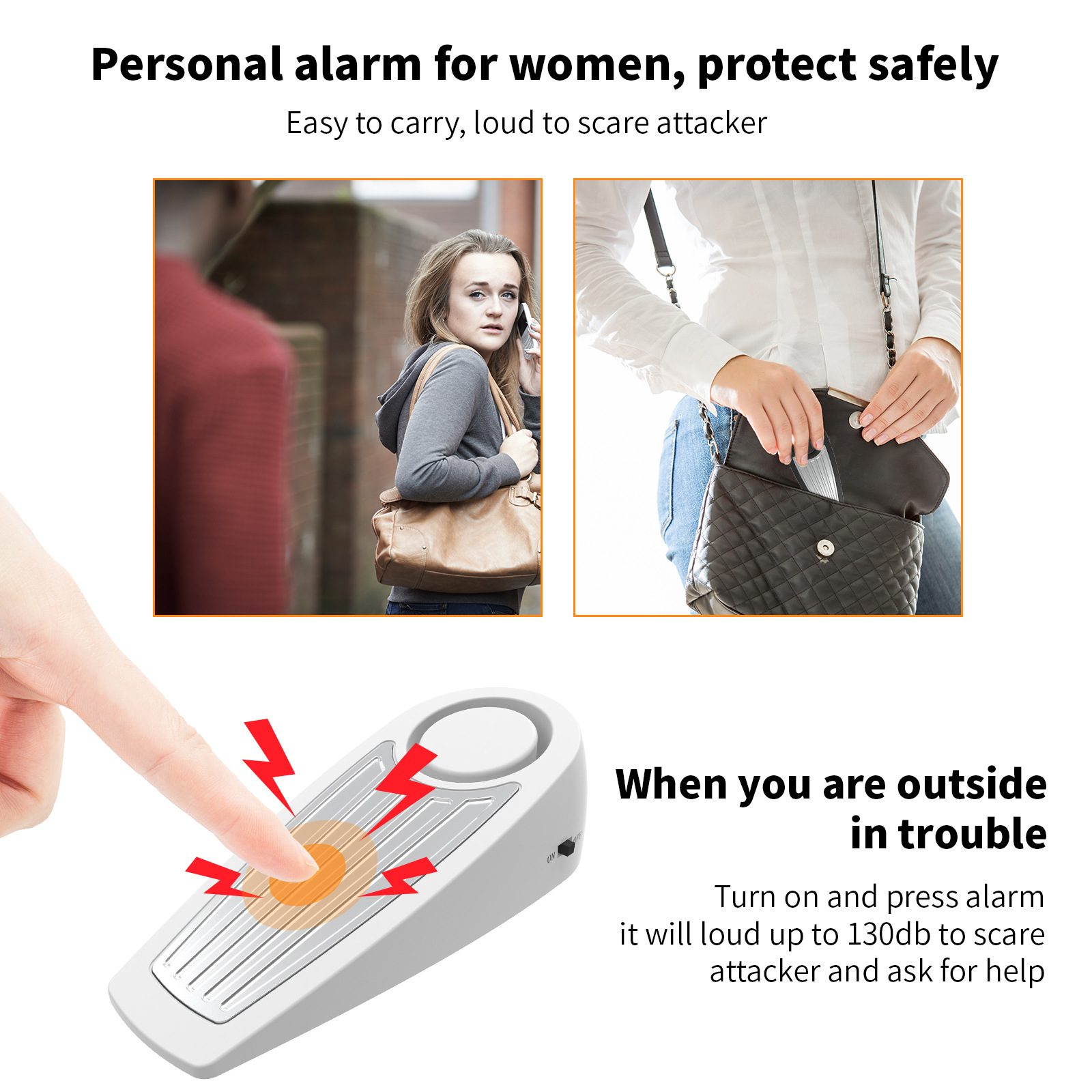Wireless 130dB Door Stop Alarm - Door Stop Alarm 리뷰 및 가격
