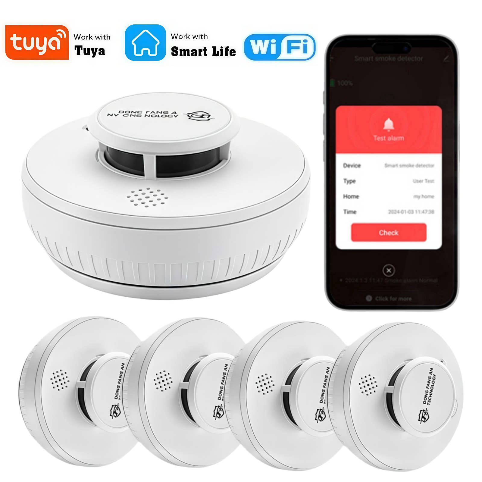DFA Wifi Smoke Detector 2 in1  - Smoke Detector Interconnected 리뷰 및 가격