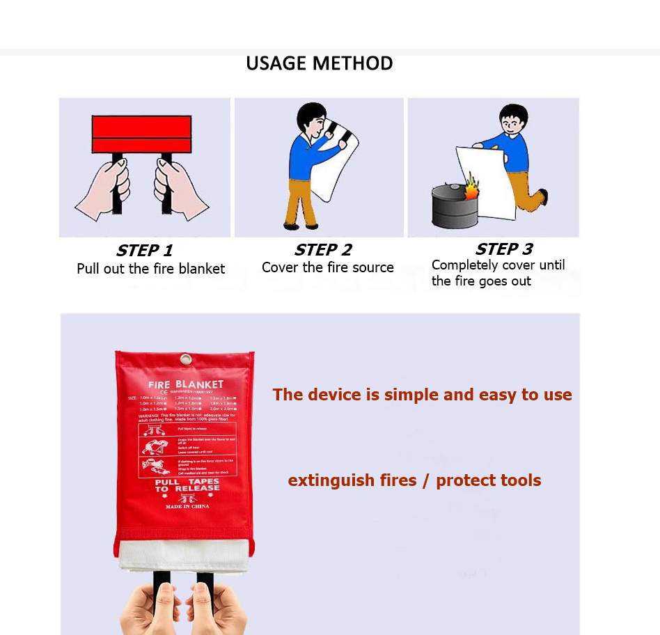 1M*1M Fire Blanket, Kitchen Es - Fire Blanket Kitchen 리뷰 및 가격