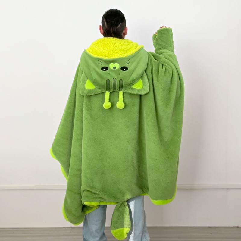 Cartoon Cute Alien Cat Hooded  - Fire Blanket Kitchen 리뷰 및 가격