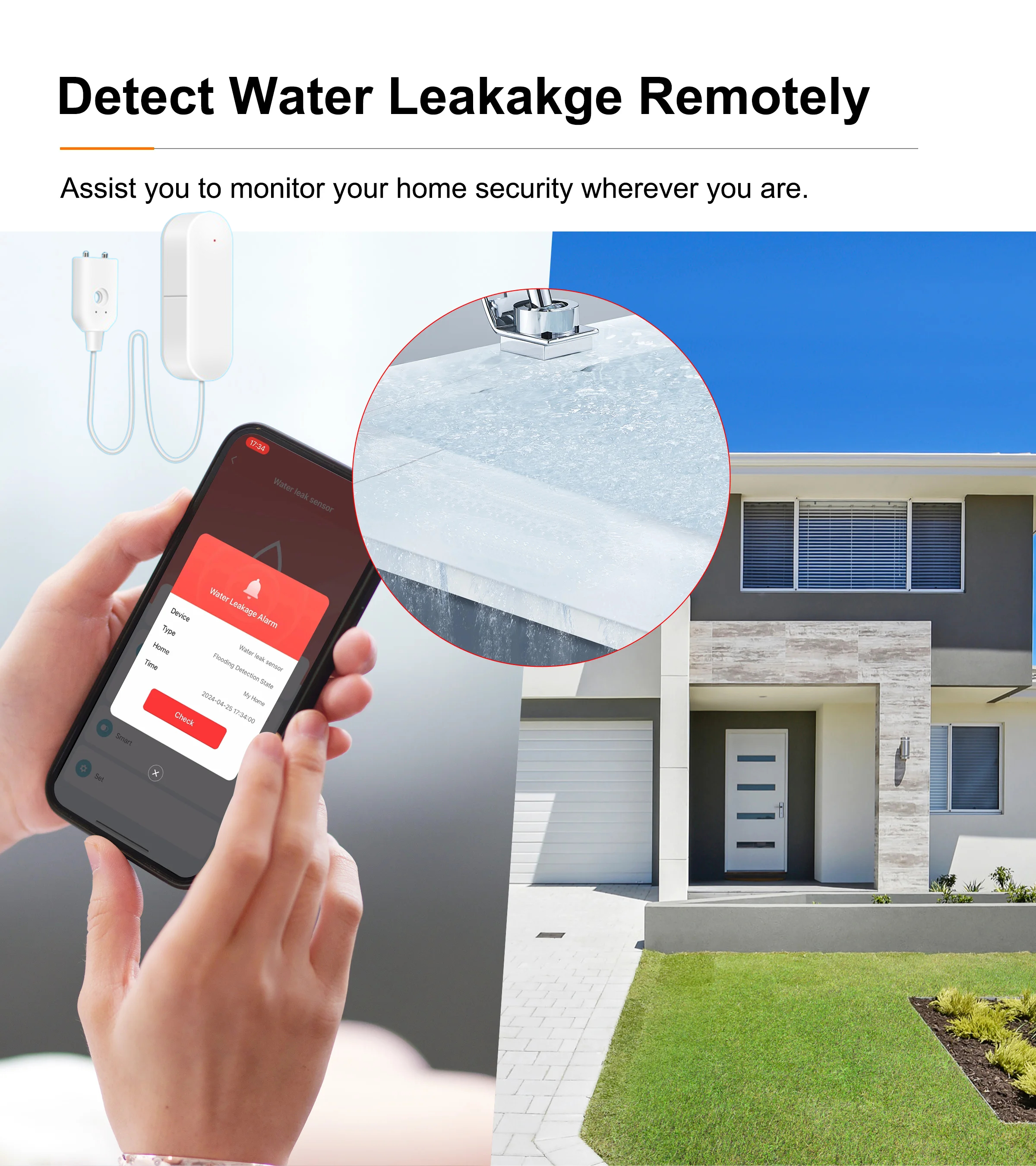 ZigBee 3.0 Water Leakage Senso - Water Alarm Sensor 리뷰 및 가격