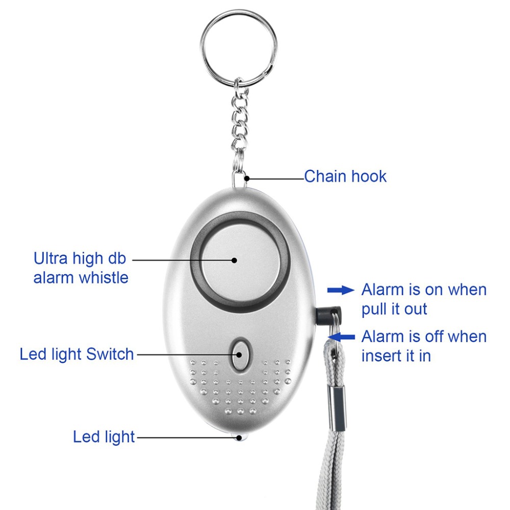 130dB Self Defense Alarm Anti- - Personal Alarm Keychain 리뷰 및 가격