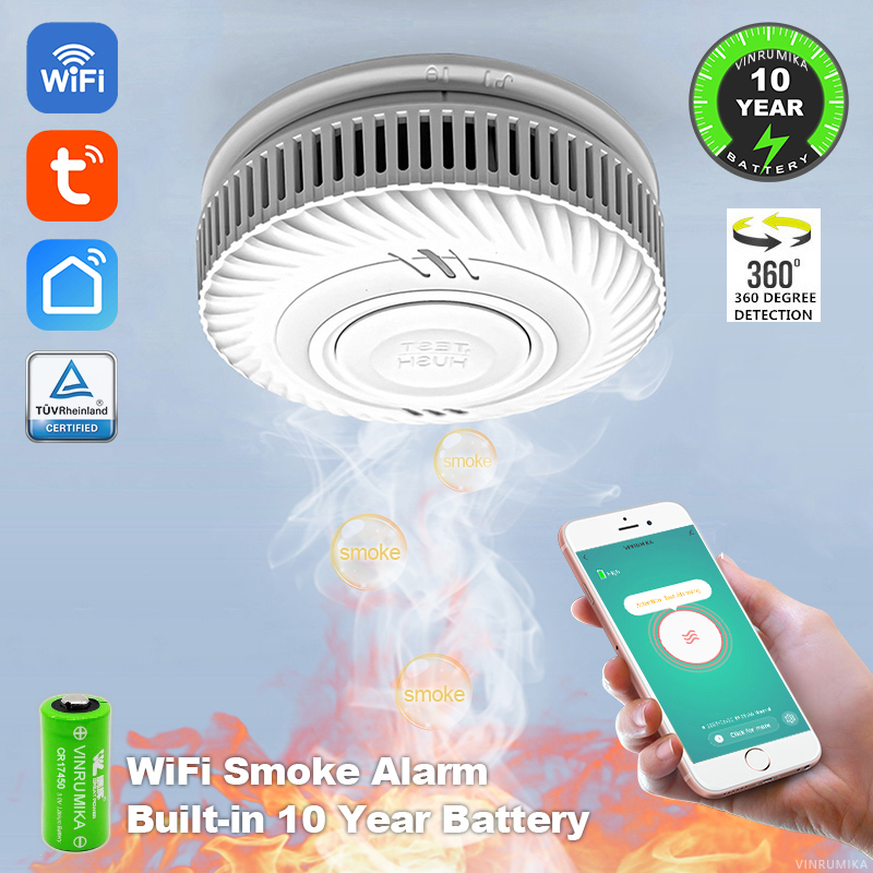 WiFi Tuya Smart Smoke Detector - Smoke Detector Interconnected 리뷰 및 가격