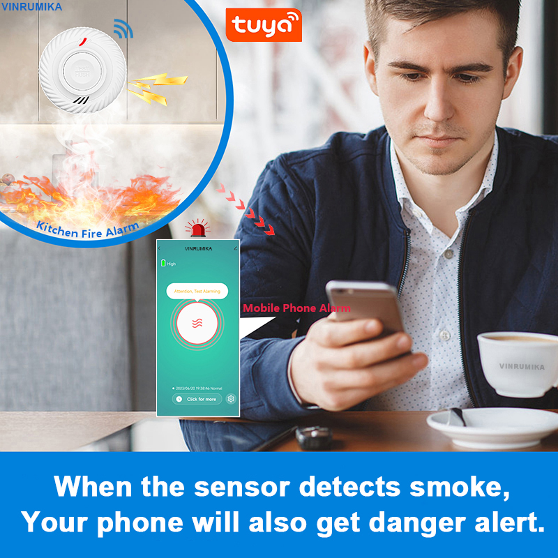 WiFi Tuya Smart Smoke Detector - Smoke Detector Interconnected 리뷰 및 가격