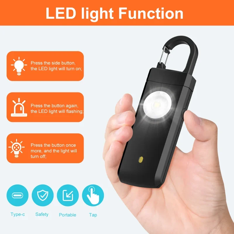 Self Defense LED Flashlight US - Personal Alarm Keychain 리뷰 및 가격