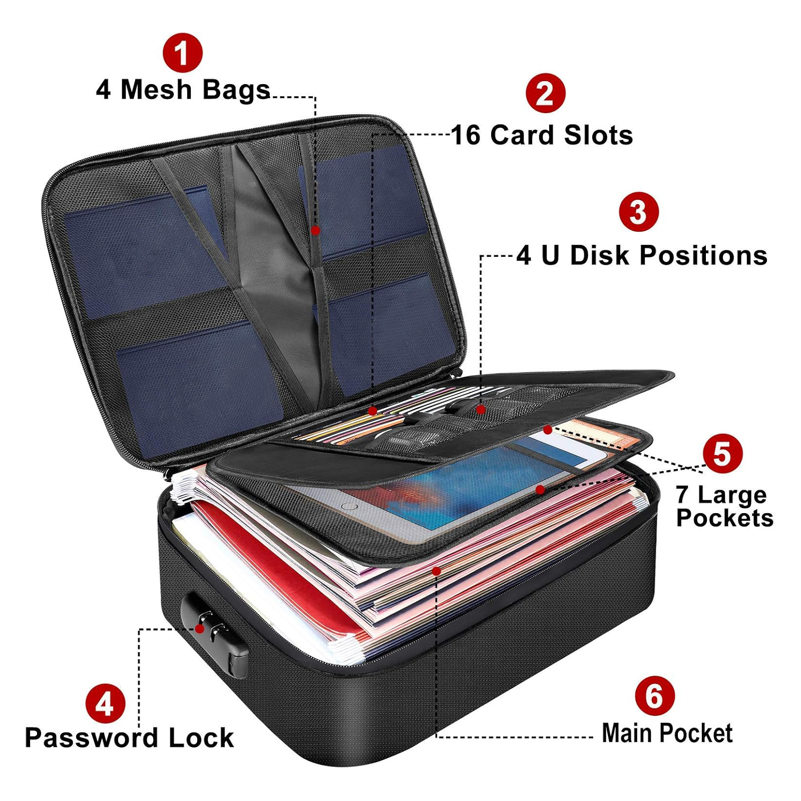 Fireproof Document Bag with Lo - Fire Safe Document 리뷰 및 가격