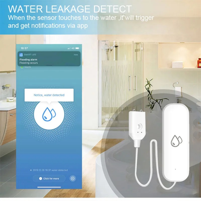 Smart Home Zigbee Water Leak D - Water Alarm Sensor 리뷰 및 가격